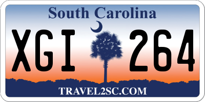 SC license plate XGI264