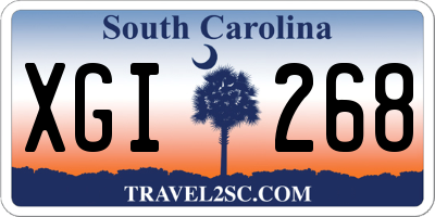 SC license plate XGI268