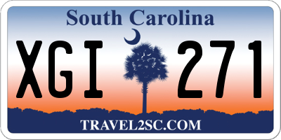SC license plate XGI271
