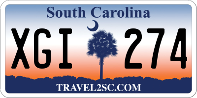 SC license plate XGI274