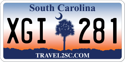 SC license plate XGI281