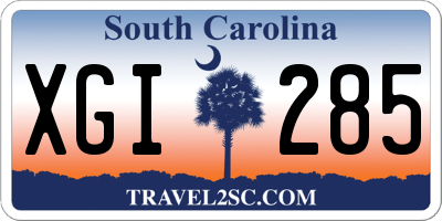 SC license plate XGI285