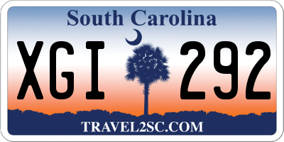 SC license plate XGI292