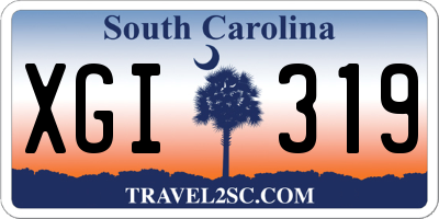SC license plate XGI319