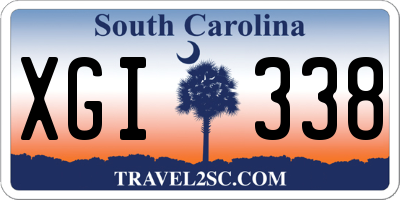 SC license plate XGI338