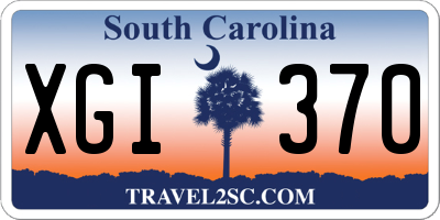 SC license plate XGI370