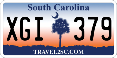 SC license plate XGI379