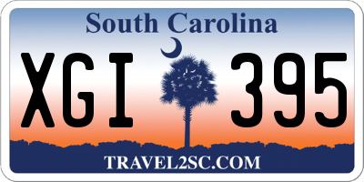 SC license plate XGI395