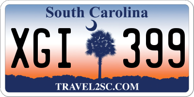 SC license plate XGI399