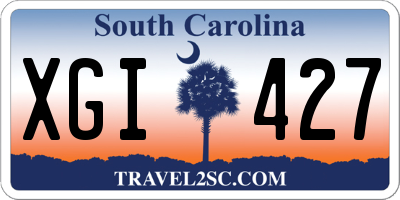 SC license plate XGI427