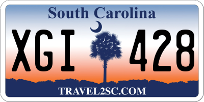 SC license plate XGI428