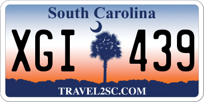 SC license plate XGI439