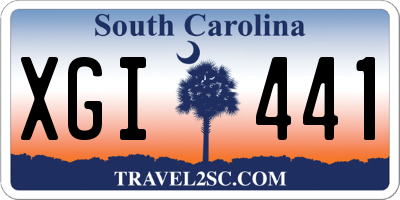 SC license plate XGI441