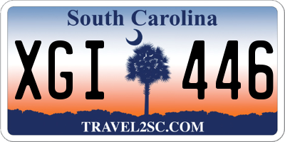 SC license plate XGI446