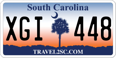 SC license plate XGI448