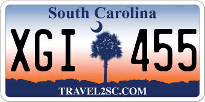 SC license plate XGI455