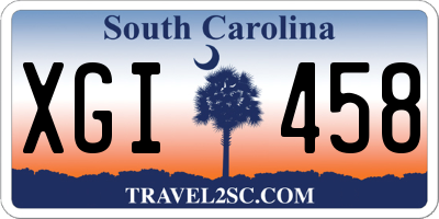 SC license plate XGI458