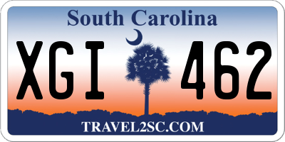 SC license plate XGI462