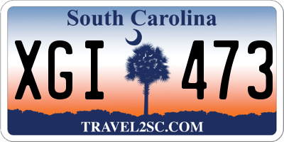 SC license plate XGI473