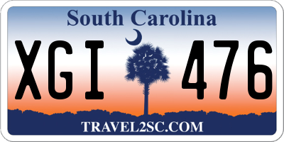 SC license plate XGI476
