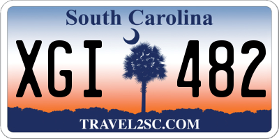 SC license plate XGI482