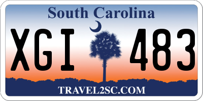 SC license plate XGI483