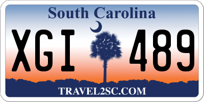 SC license plate XGI489