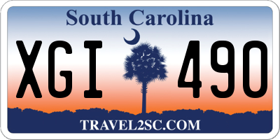 SC license plate XGI490
