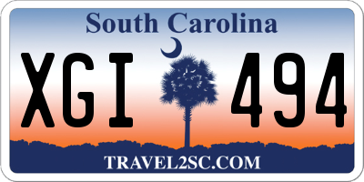 SC license plate XGI494