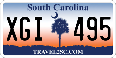 SC license plate XGI495