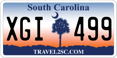 SC license plate XGI499