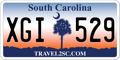 SC license plate XGI529