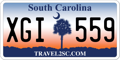 SC license plate XGI559
