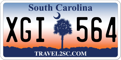 SC license plate XGI564