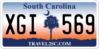 SC license plate XGI569