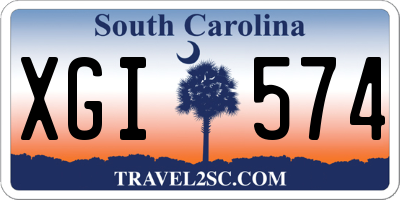 SC license plate XGI574
