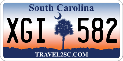 SC license plate XGI582