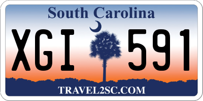 SC license plate XGI591