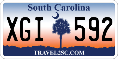 SC license plate XGI592