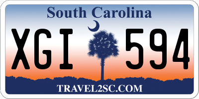 SC license plate XGI594