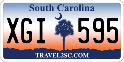 SC license plate XGI595