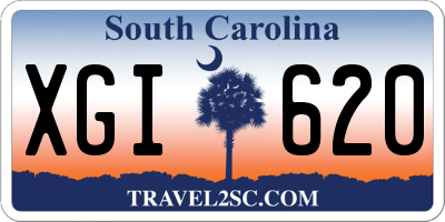 SC license plate XGI620