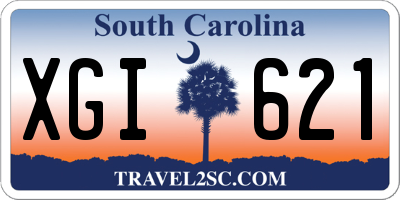 SC license plate XGI621