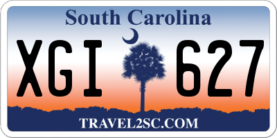 SC license plate XGI627