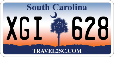 SC license plate XGI628
