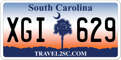 SC license plate XGI629