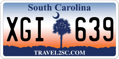 SC license plate XGI639