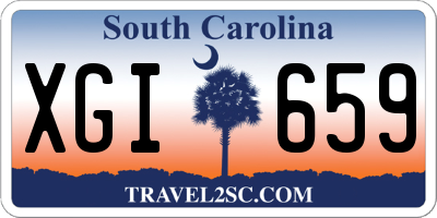 SC license plate XGI659