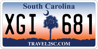 SC license plate XGI681