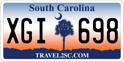 SC license plate XGI698
